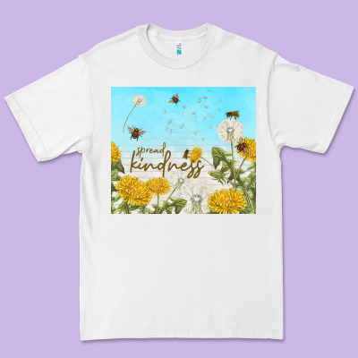 Spread Kindness With Dandelions Premium Tee Designed By Tumblerdesignbyshophia