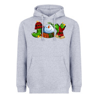 Heather Grey joy for christmas with snowman Heavyweight Hoodie - AdoDesignShop