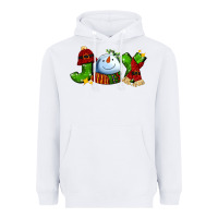 White joy for christmas with snowman Heavyweight Hoodie - AdoDesignShop
