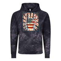 Cloud Black Freedom rock hand Vintage Hoodie - FaDigitalArtStudio