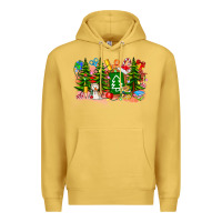 Antique Gold Christmas teacher Premium Hoodie - CowhideDigitalArt