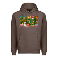 Coffee Christmas teacher Premium Hoodie - CowhideDigitalArt