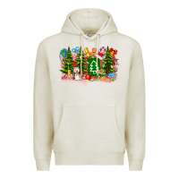Oatmeal Heather Christmas teacher Premium Hoodie - CowhideDigitalArt