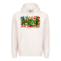 Pale Pink Christmas teacher Premium Hoodie - CowhideDigitalArt