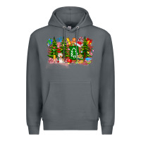Rock Christmas teacher Premium Hoodie - CowhideDigitalArt