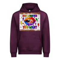 Mauve Wine kiss whoever you want tumbler Urban Hoodie - JahusDesignShop