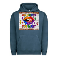 Pigment Midnight Navy kiss whoever you want tumbler Urban Hoodie - JahusDesignShop