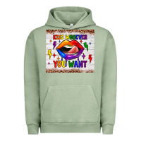 Pigment Oil Green kiss whoever you want tumbler Urban Hoodie - JahusDesignShop