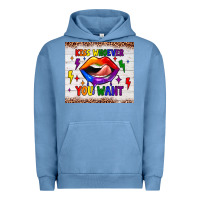 Pigment Pebble Blue kiss whoever you want tumbler Urban Hoodie - JahusDesignShop