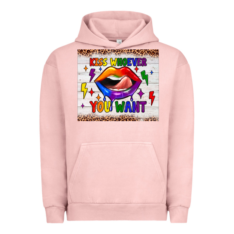 Kiss Whoever You Want Tumbler Urban Hoodie by JahusDesignShop | Teevron