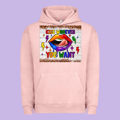 Kiss Whoever You Want Tumbler Urban Hoodie Designed By Jahusdesignshop