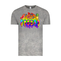 Cloud Rock Hello Summer Tie Dye Vintage Tee - CowCowDesign