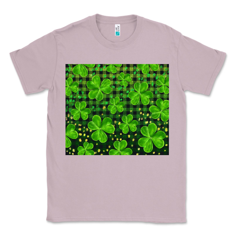 Saint Patricks Day Shamrock And Plaid Classic Tee by RanaPortraitStore | Teevron