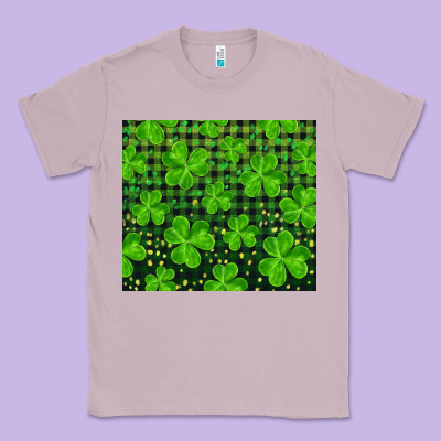 Saint Patricks Day Shamrock And Plaid Classic Tee Designed By Ranaportraitstore