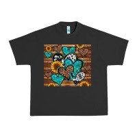 Pigment Black turquoise sunflower hearts Urban Heavy Tee - Jasminsmagicworld