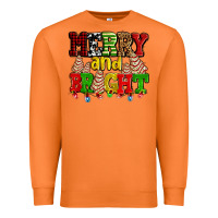 Carrot merry and bright with christmas tree  cakes ado Premium Sweatshirt - AdoDesignShop