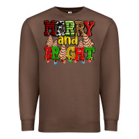 Chestnut merry and bright with christmas tree  cakes ado Premium Sweatshirt - AdoDesignShop
