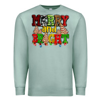 Seafoam merry and bright with christmas tree  cakes ado Premium Sweatshirt - AdoDesignShop