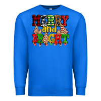 True Royal merry and bright with christmas tree  cakes ado Premium Sweatshirt - AdoDesignShop