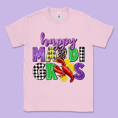 Happy Mardi Gras Classic Tee Designed By Cowgirlartshop
