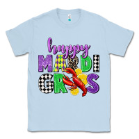 Dusty Blue happy mardi gras Classic Tee - CowGirlArtShop
