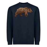 Navy bear Heavyweight Sweatshirt - BarkalooDesign
