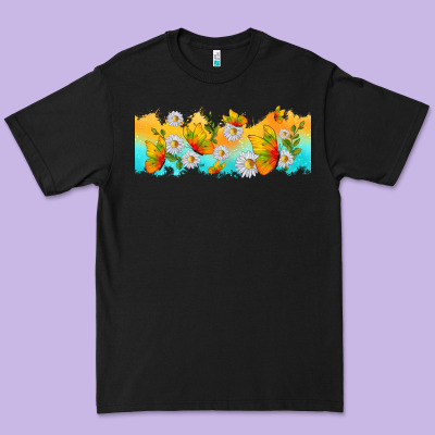Butterflies Summer Premium Tee Designed By Tumblerdesignbyshophia