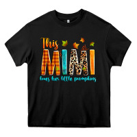 Black This mimi loves her little pumpkins Heavy Core Tee - texasbilliewilder