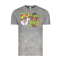 Cloud Rock Hello Summer Unicorn Vintage Tee - CowCowDesign