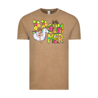 Vintage Coffee Hello Summer Unicorn Vintage Tee - CowCowDesign