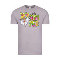 Vintage Zinc Hello Summer Unicorn Vintage Tee - CowCowDesign