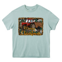 Arona Merry Christmas Tractor Heavy Core Tee - RanaPortraitStore