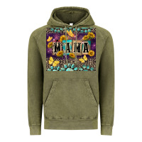 Vintage Olive Mama with sunflowers Vintage Hoodie - FaDigitalArtStudio