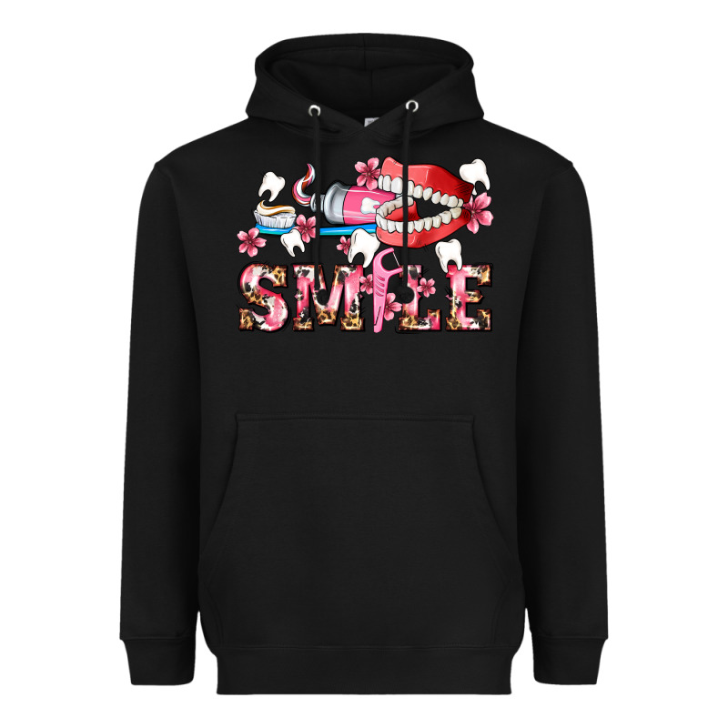 Smile With Teeth And Brush Heavyweight Hoodie by AdoDesignShop | Teevron