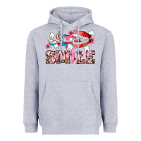Heather Grey smile with teeth and brush Heavyweight Hoodie - AdoDesignShop