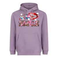 Lavender smile with teeth and brush Heavyweight Hoodie - AdoDesignShop