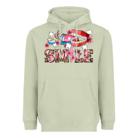 Matcha smile with teeth and brush Heavyweight Hoodie - AdoDesignShop