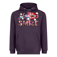 Plum smile with teeth and brush Heavyweight Hoodie - AdoDesignShop