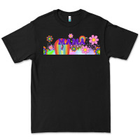 Black boho retro floral mama Premium Tee - TumblerDesignByShophia