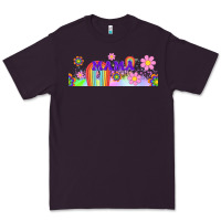 Plum boho retro floral mama Premium Tee - TumblerDesignByShophia