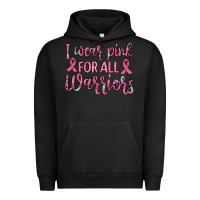 Pigment Black i wear pink for all warriors Urban Hoodie - JahusDesignShop