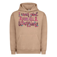 Pigment Burro i wear pink for all warriors Urban Hoodie - JahusDesignShop