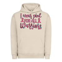 Pigment French Oak i wear pink for all warriors Urban Hoodie - JahusDesignShop