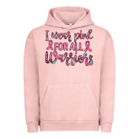 Pigment Salmon i wear pink for all warriors Urban Hoodie - JahusDesignShop
