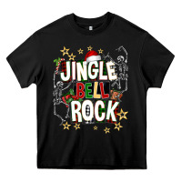 Black Jingle bell rock Heavy Core Tee - NancyCooperArtShop