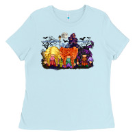 Baby Blue hocus pocus gnomes Ladies Tee - CowGirlArtShop