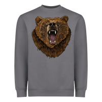 Storm bear head Heavyweight Sweatshirt - BarkalooDesign