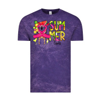 Cloud Purple Summer Girls Flamingo Vintage Tee - CowCowDesign