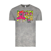 Cloud Rock Summer Girls Flamingo Vintage Tee - CowCowDesign