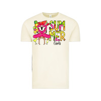 Vintage Arctic Summer Girls Flamingo Vintage Tee - CowCowDesign